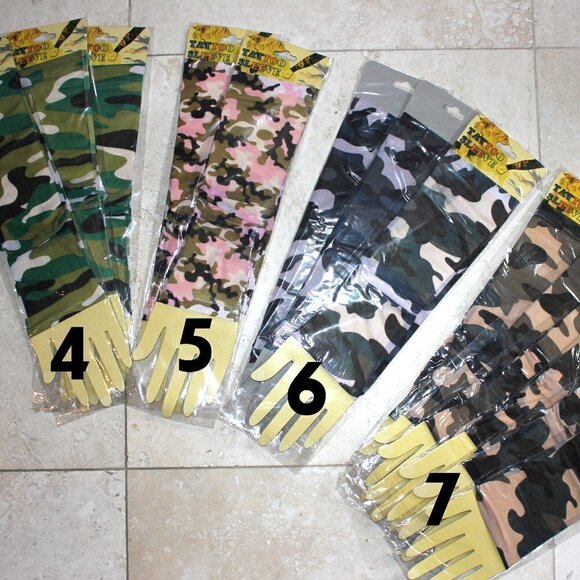 Tattoo Camo Arm Sleeve Set of 2 - Picture 3 of 5